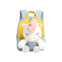 Smily kiddos Unicorn Plush Toy Backpack -Green