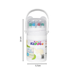 Smily Kiddos Silky Twist Crayons – 12 Smooth Colors in Cute Dino Carry Case