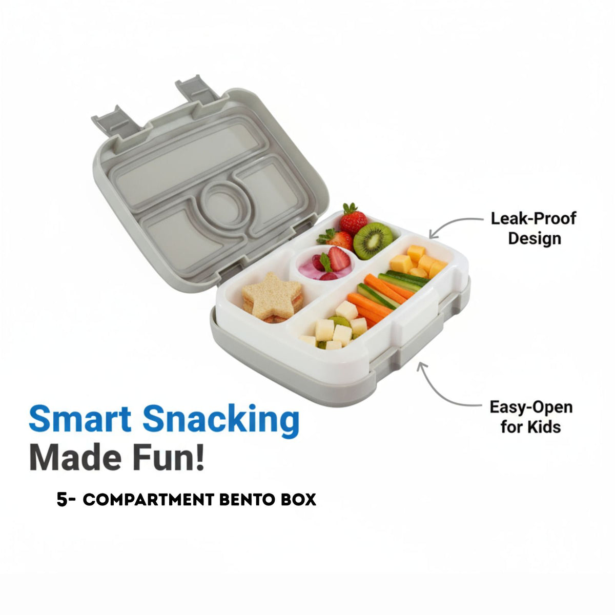 Bento Lunch box - Grey