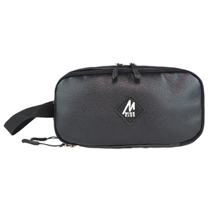 MIKE BAGS PU Leather Utility Pouch - Black