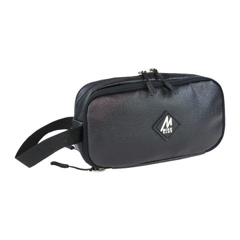 MIKE BAGS PU Leather Utility Pouch - Black