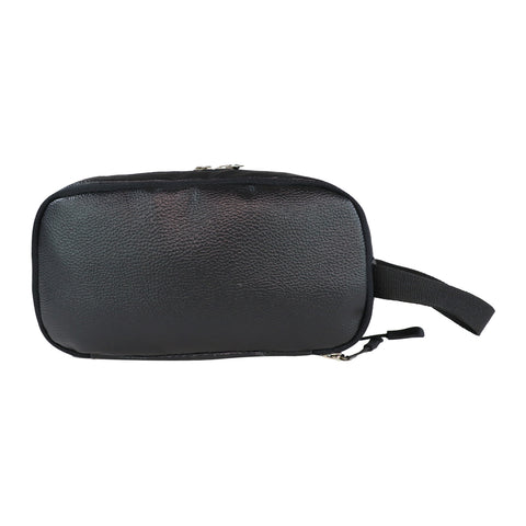 Image of MIKE BAGS PU Leather Utility Pouch - Black