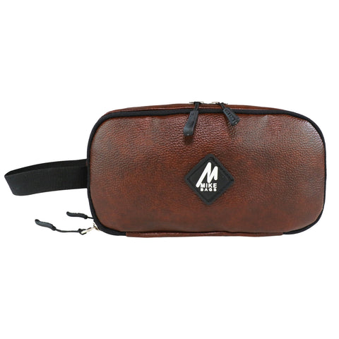 MIKE BAGS PU Leather Utility Pouch - Brown
