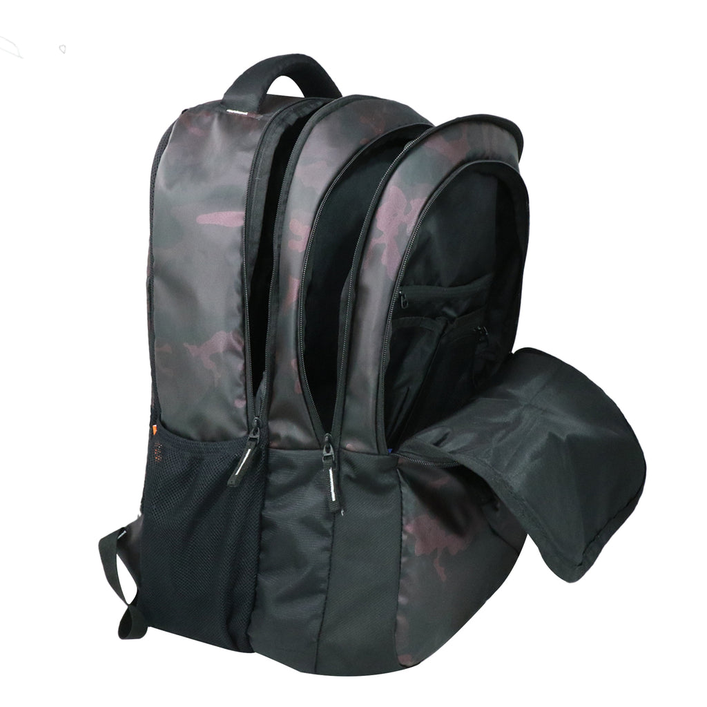 Mike Terminator Laptop Backpack - Black & Maroon
