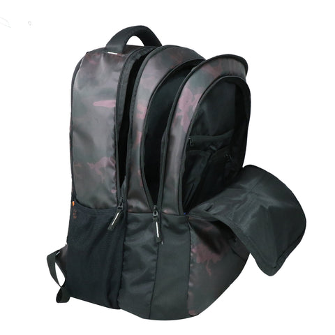 Image of Mike Terminator Laptop Backpack - Black & Maroon