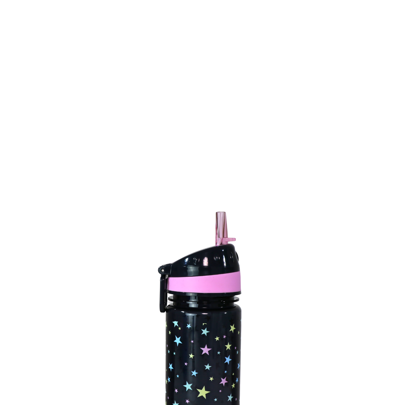 Water Bottle With Flip Top Nozzle Happy Star Theme below