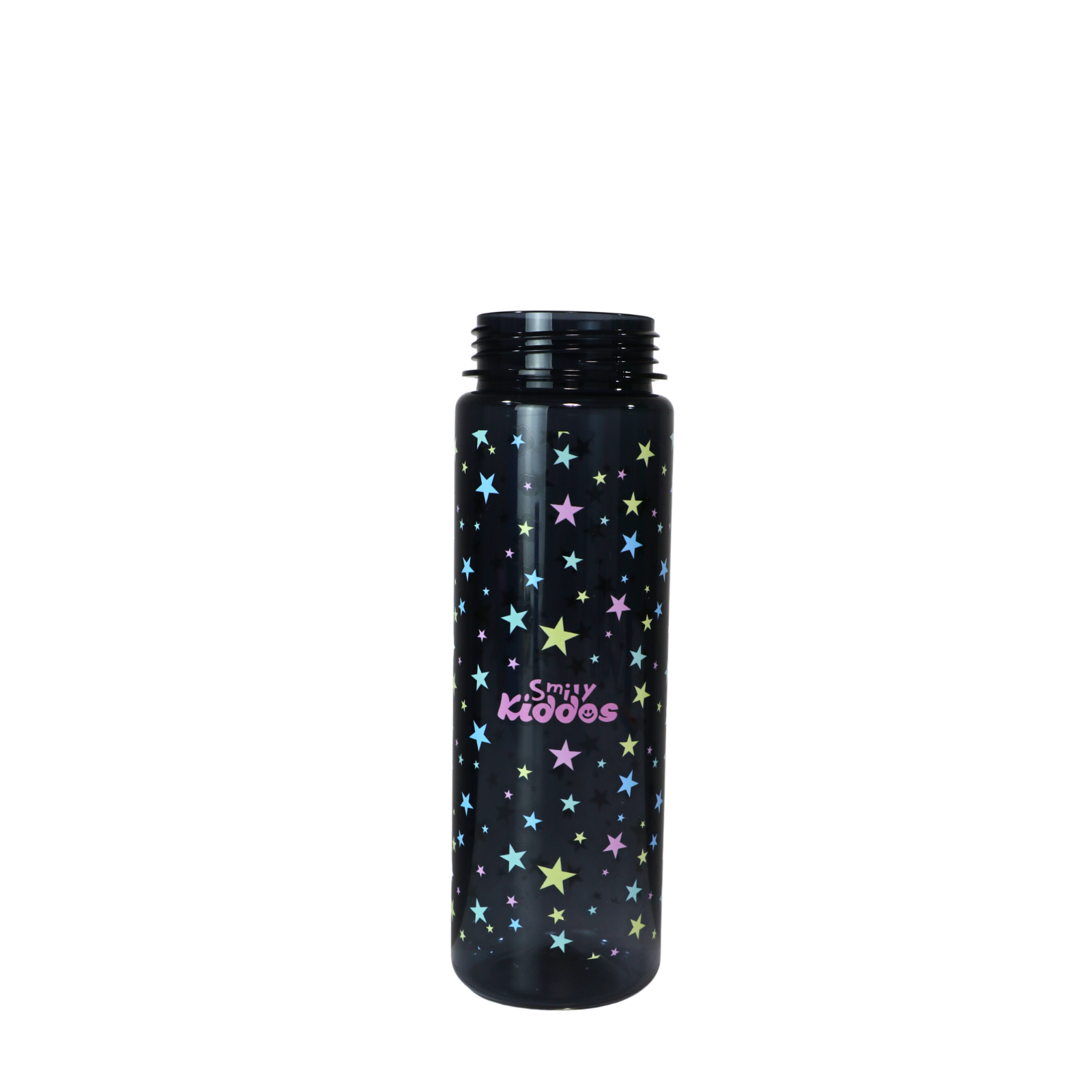Water Bottle With Flip Top Nozzle Happy Star Theme no cap