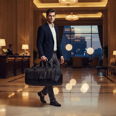 Mike Fortune Duffle Bag – Black | Large Travel & Gym Duffle