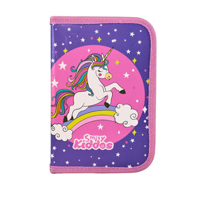 Smily Kiddos Multipurpose Pencil Case Rainbow Unicorn Theme Purple