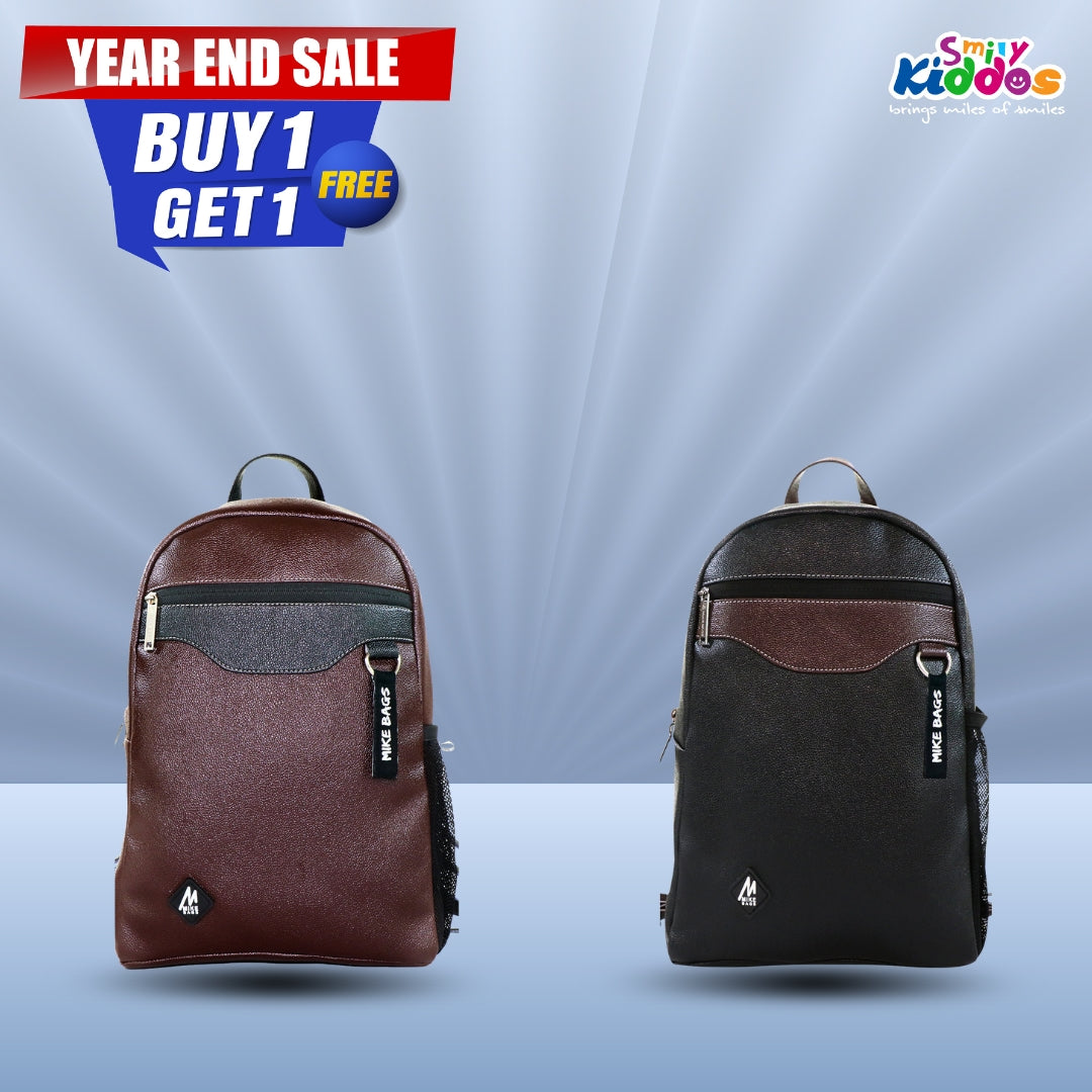 Caster Backpack - Black & Brown