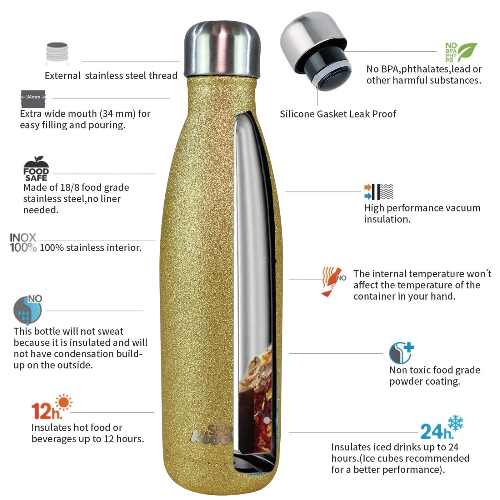 drinking water bottle steel bottle
