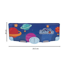 Smily Kiddos Pop-Out Pencil Box for Kids | Space Theme (Navy Blue)