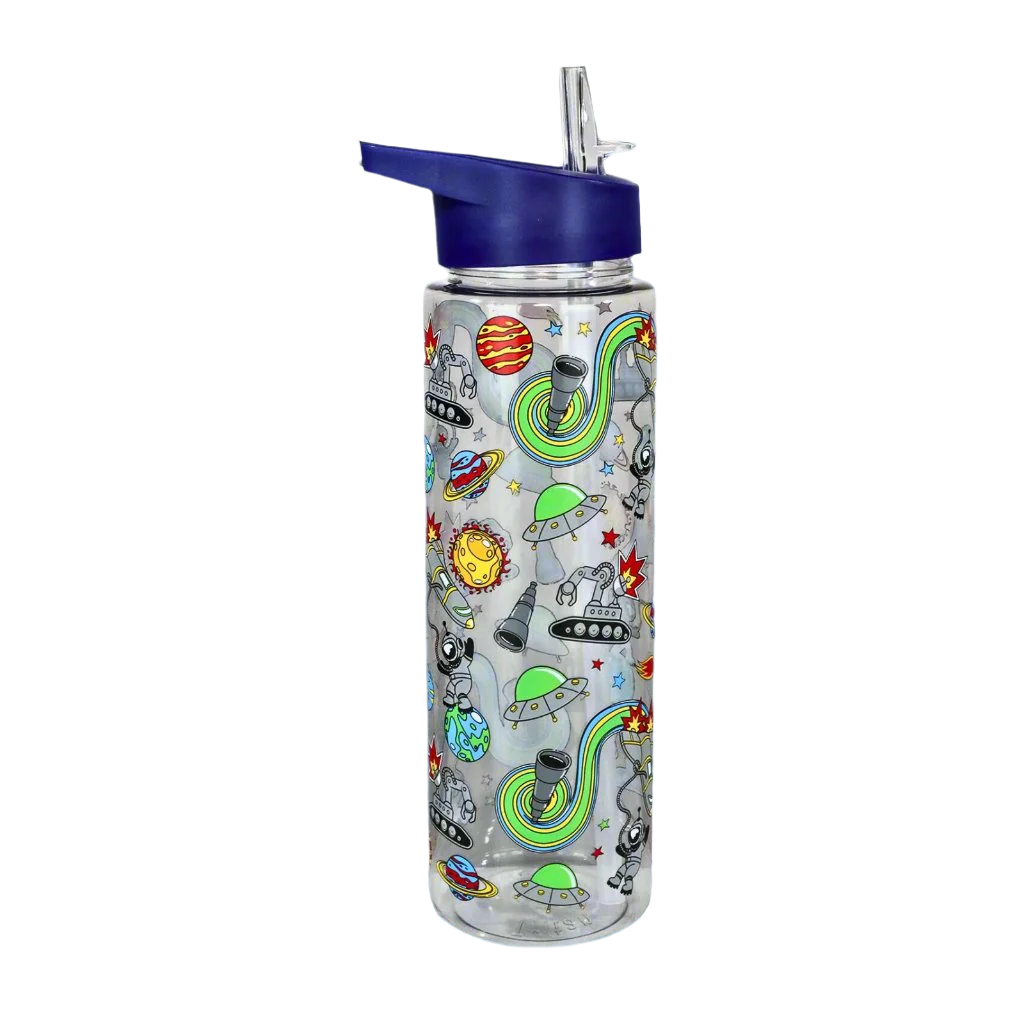 Smily kiddos Sipper Bottle 750 ml - Space Theme | Blue