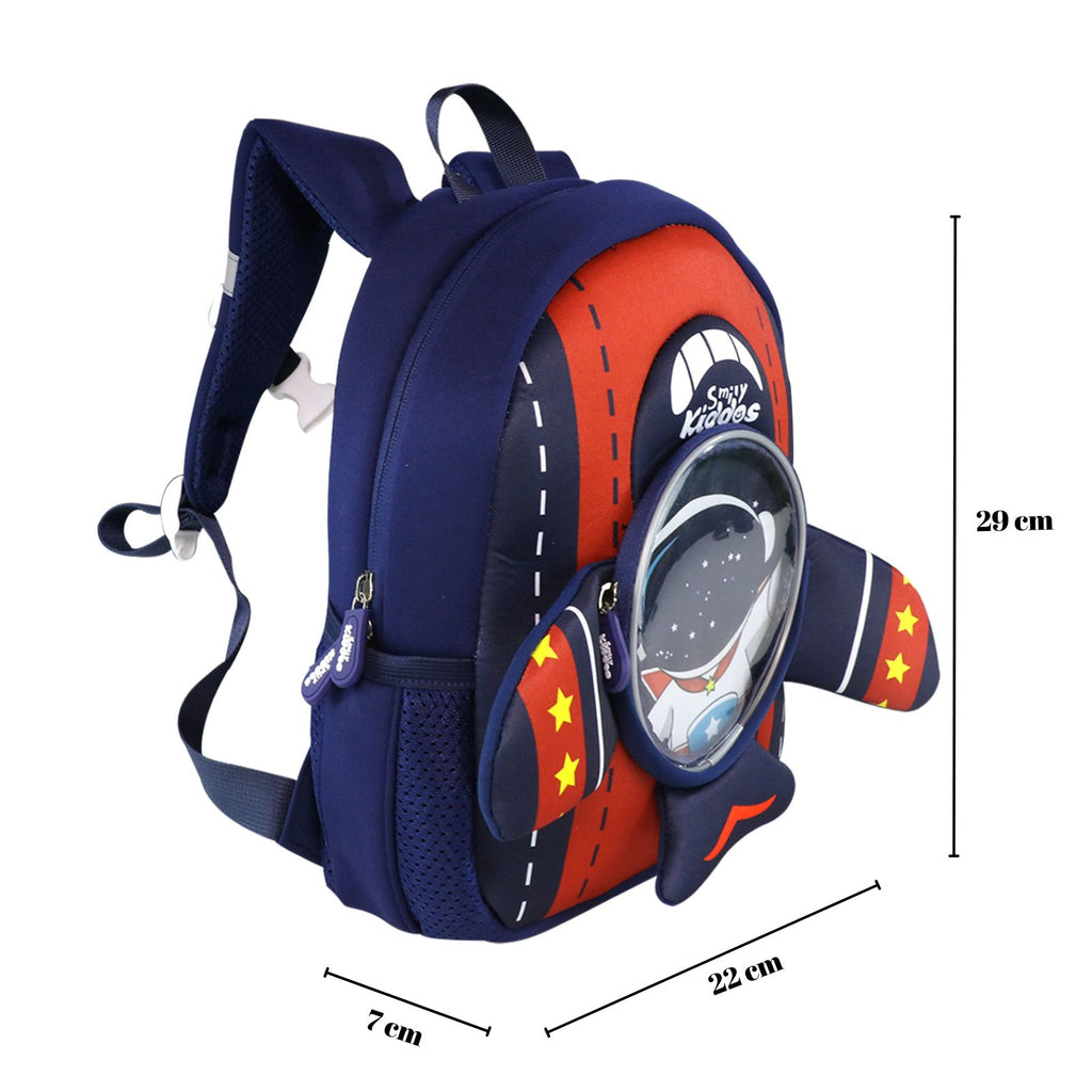 Smily Kiddos Go out Backpack - Space Theme Blue
