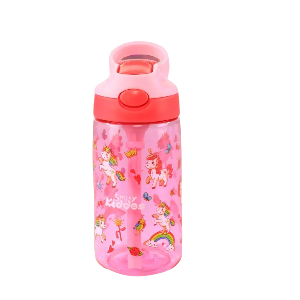 Smily kiddos Sipper Bottle 450 ml - Unicorn Theme Pink