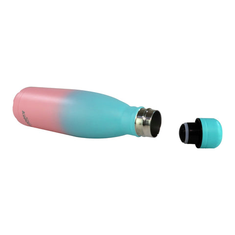 Image of Smily Kiddos 500 ML  Stainless Steel Water Bottle  - Matte Teal Pink