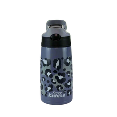 Smily Kiddos Insulated Water Bottle 450ml - Leopard Print Grey