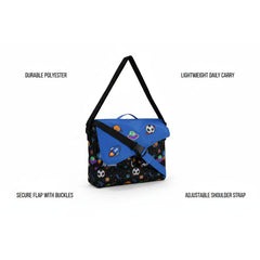 Fancy Shoulder Bag - Black & Blue