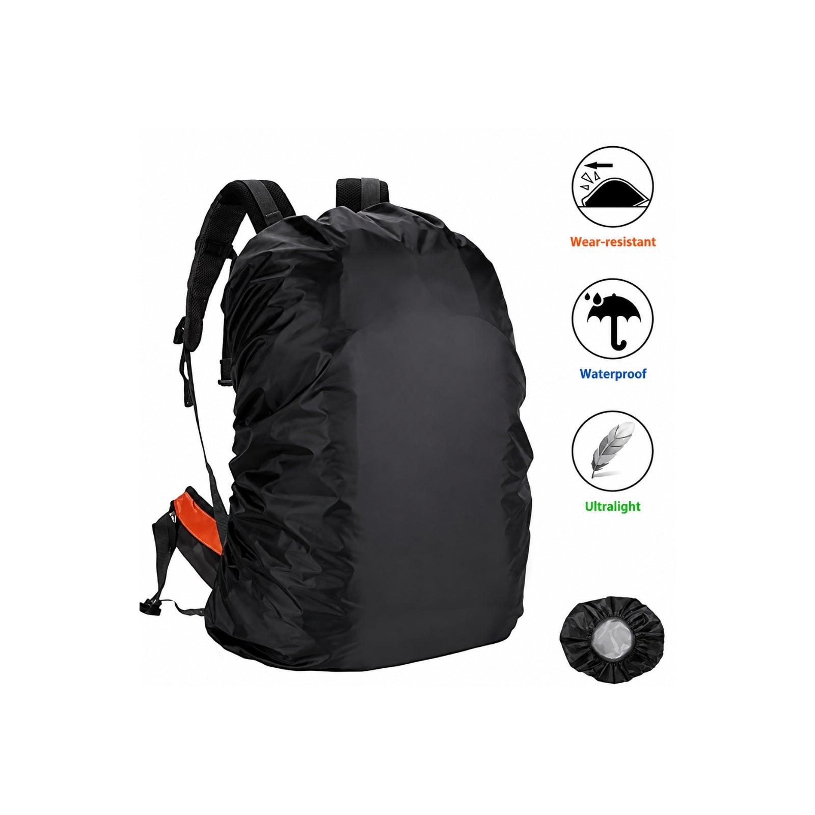 Mike Waterproof Backpack Rain Cover for School & Laptop Bags