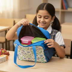 Joy Lunch Bag Floral Breeze Theme - Blue