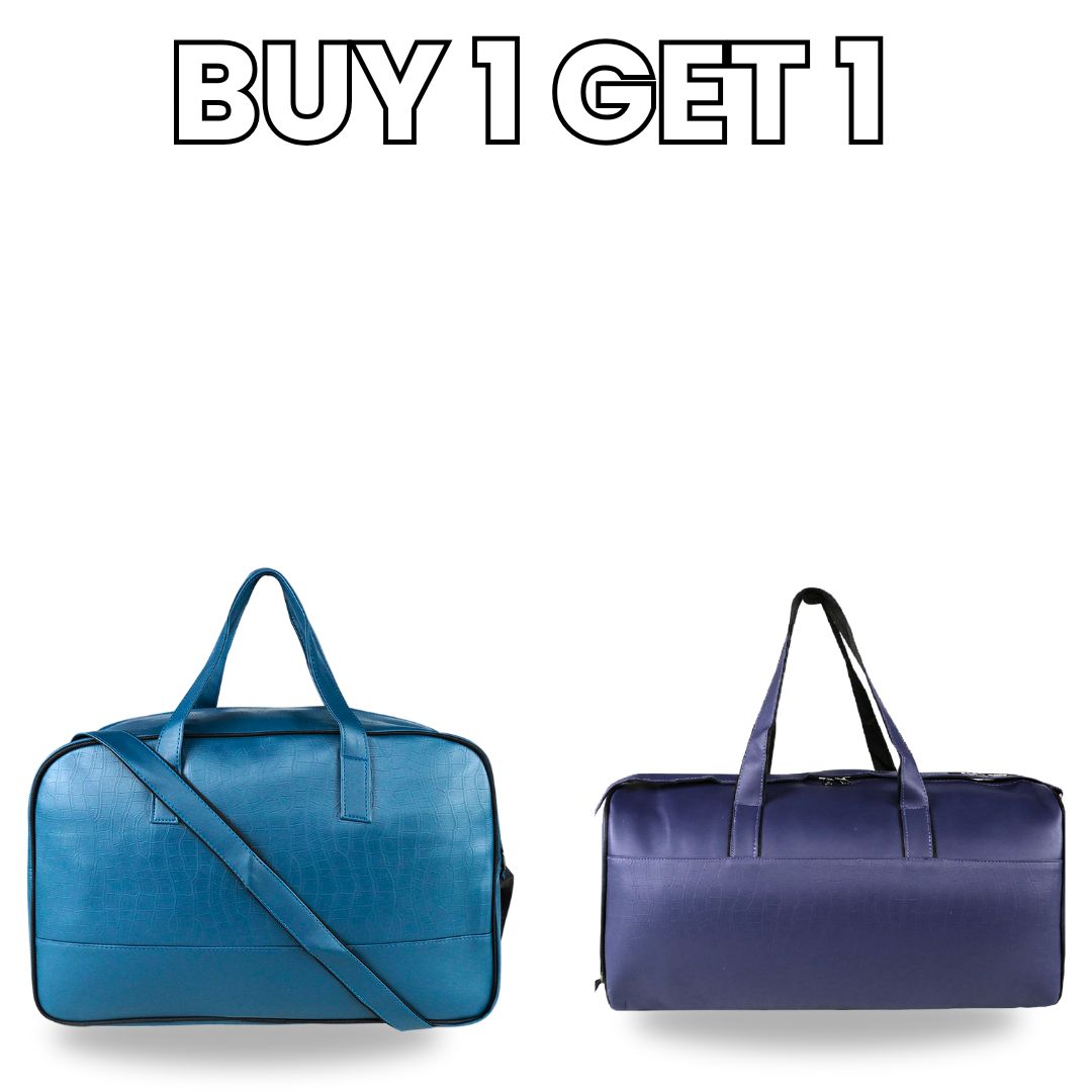 Mike Bags Premium Duffle Combo – PU Leather | Buy 1 Get 1