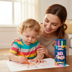 Smily Kiddos Silky Crayons – 12 Vibrant Colors | Premium Art Set for Kids