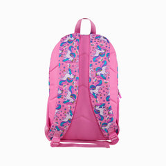 Smily Kiddos Sky Unicorn EVA Shell Backpack with Smily Track (19L) – Pink | Lightweight, Durable & Trackable School Bag for Kids (45x30x14 cm)