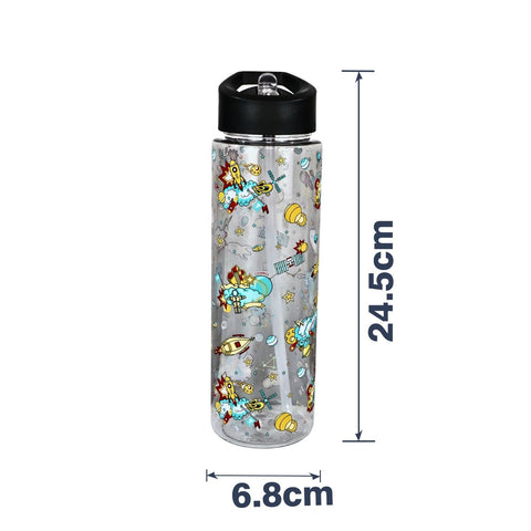 Image of Smily kiddos Sipper Bottle 750 ml - Space Theme | Black