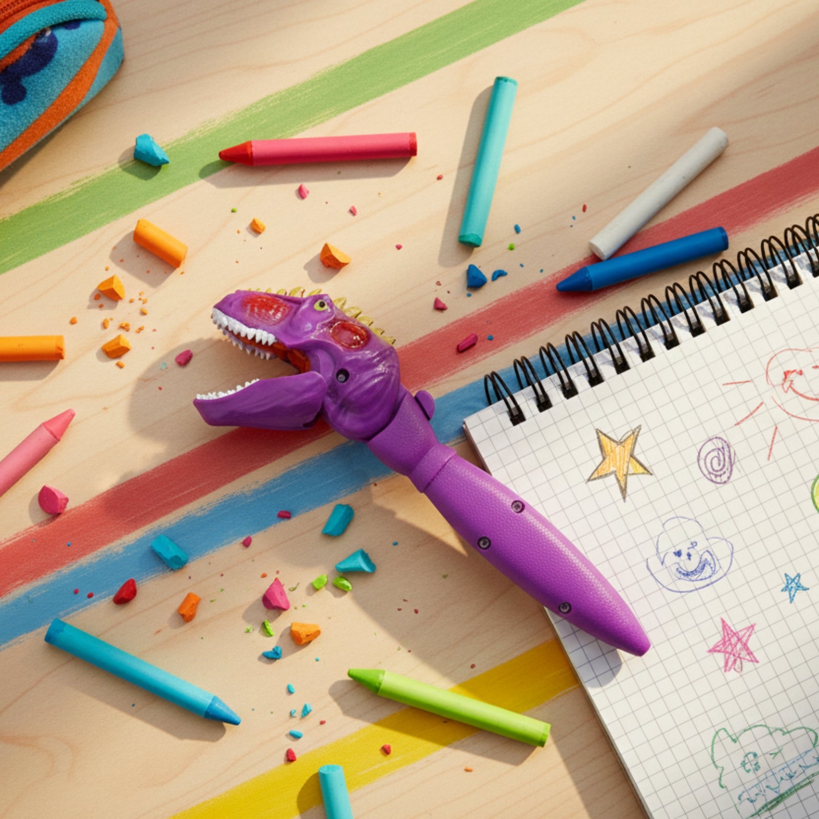 Smily Kiddos Dino Pen – Purple T-Rex