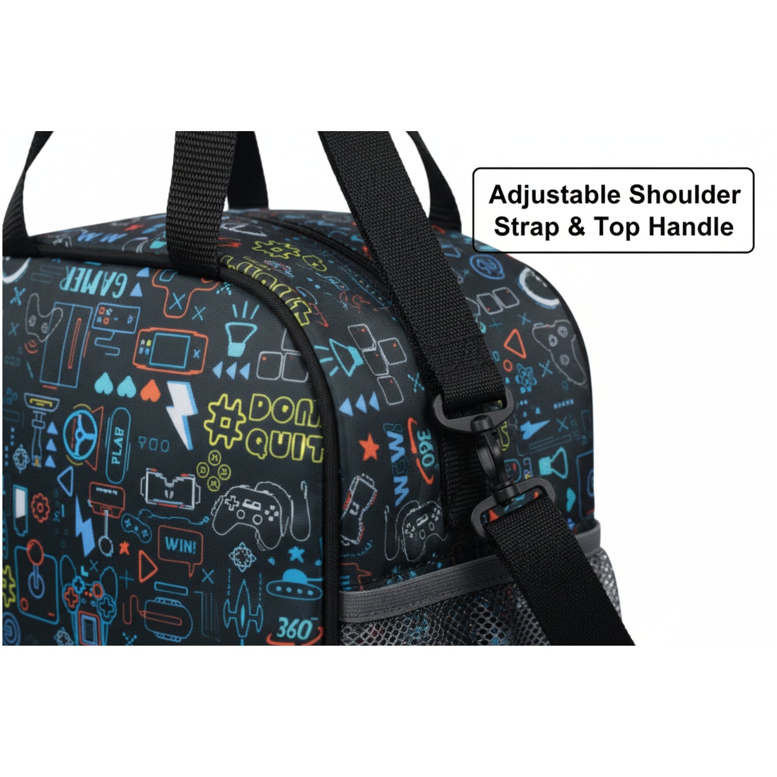 Joy Lunch Bag Senior – Arcade Fuel Theme | Grey