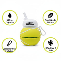 Smily Kiddos Expandable Water Bottle – Tennis Ball 550 mL