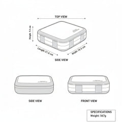 Bento Lunch box - Light Blue