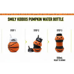 Smily Kiddos Expandable Water Bottle – Pumpkin 550 mL
