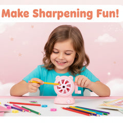 Smily Kiddos Fan Sharpener — Pink