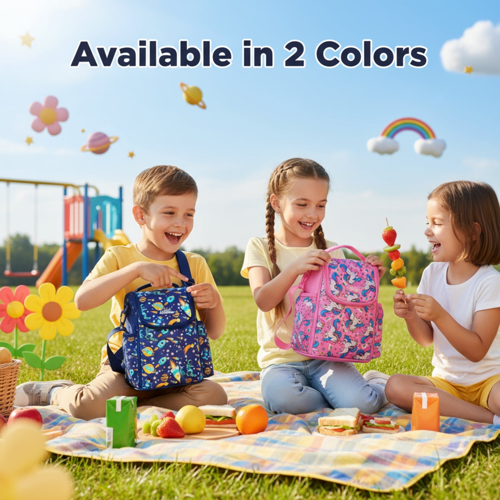 Space Astronaut Strap Lunch Bag V3 – Blue