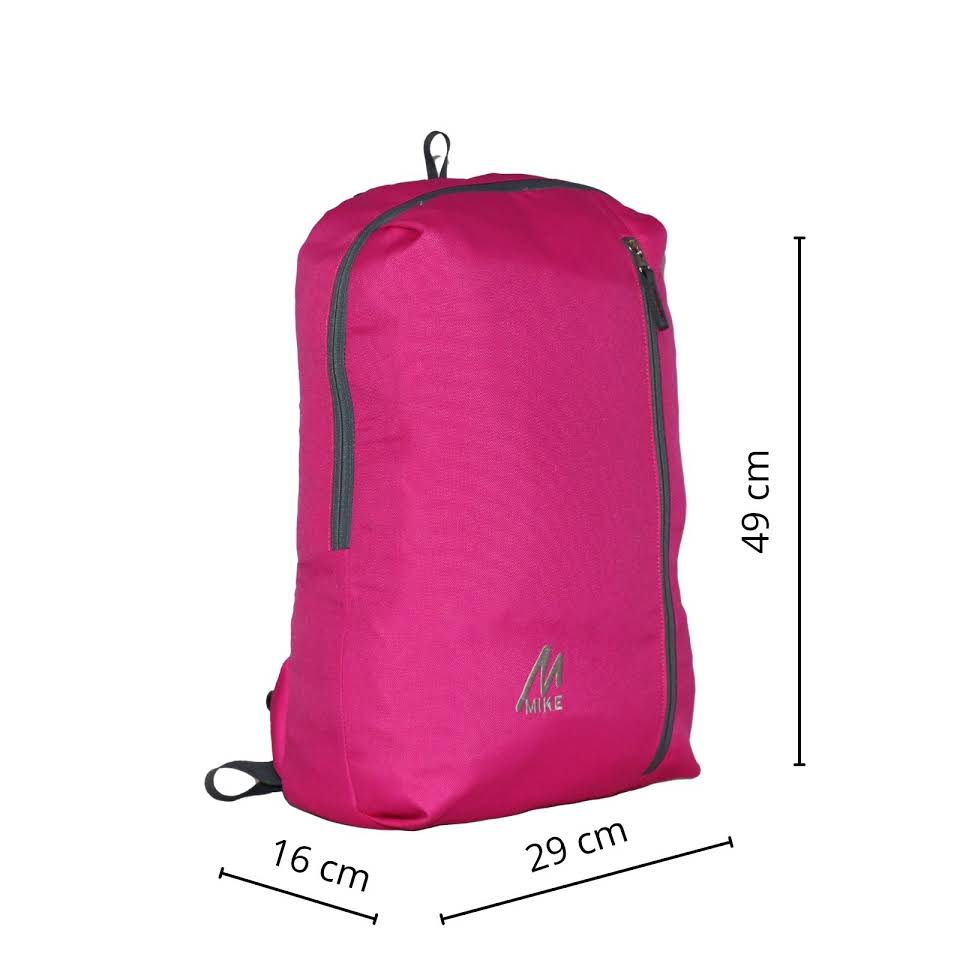 Mike City Backpack - Dark Pink | 22L Lightweight Daypack for School, College & Travel