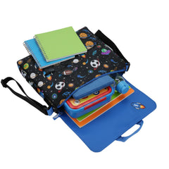 Fancy Shoulder Bag - Black & Blue