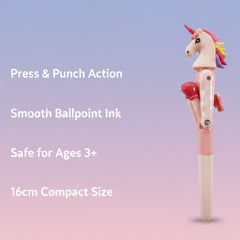 Smily Kiddos Boxing Unicorn Pen – Pink