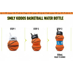 Smily Kiddos Expandable Water Bottle – Basketball 550 mL