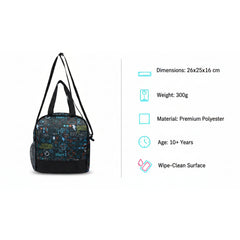 Joy Lunch Bag Senior – Arcade Fuel Theme | Grey