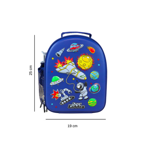 Smily Kiddos Hardtop Eva Lunch Bag V2 Space Theme Blue