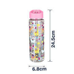 Sipper Bottle 750 ml Lama Theme Pink dimension