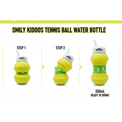 Smily Kiddos Expandable Water Bottle – Tennis Ball 550 mL