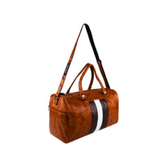 Mike Bags Duffle Bag with Shoe Compartment - Brown
