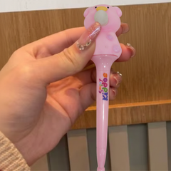Smily Kiddos Cute Pink Piggy Gel Pen | 0.5mm Blue Ink