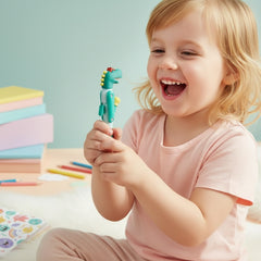Smily Kiddos Boxing Funny Dino Pen – Green
