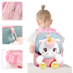 Smily kiddos Unicorn Plush Toy Backpack -Pink