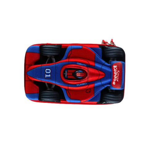 Image of Smily kiddos Sports Car EVA Pencil Case - Red & Blue