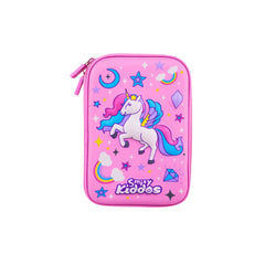 Smily Kiddos Sky Unicorn Theme Pink combo (Bag, Pencil box ,Lunch bag)