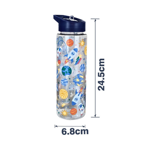 Image of Smily kiddos Sipper Bottle 750 ml - Space Theme |  Navy Blue